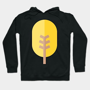 yellow tree icon Hoodie